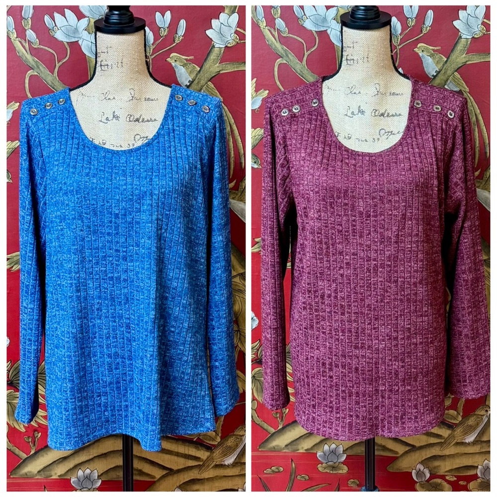 Women’s “Christopher & Banks” LS Tops Bundle | Set of 2 | #O14
